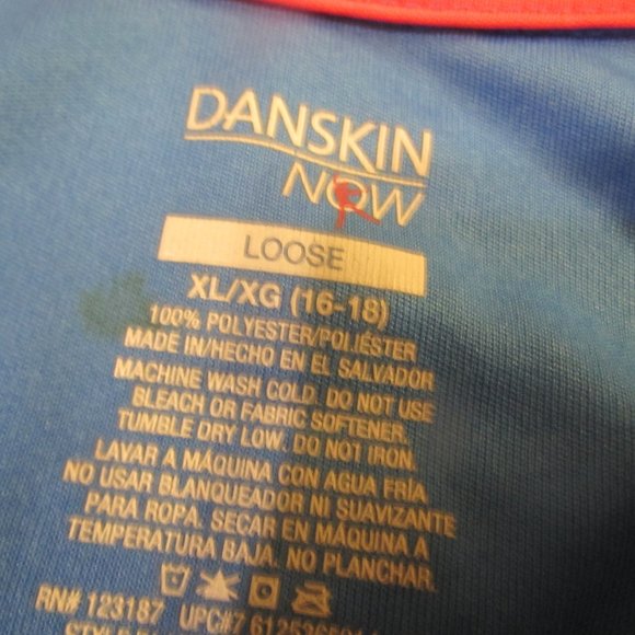 Black Danskins Athletic Top Size XL - Picture 3 of 4
